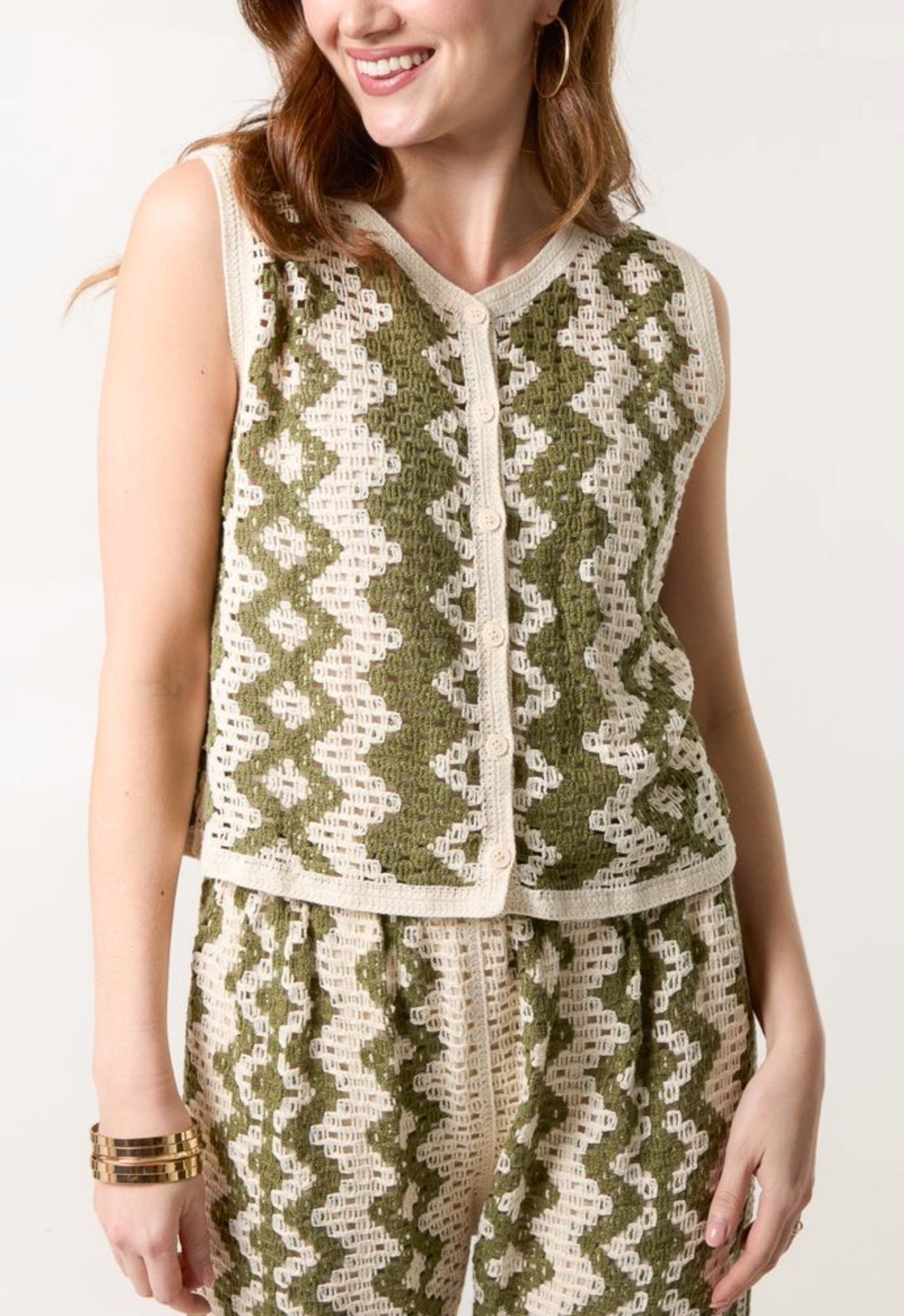Crochet Trouser - Khaki