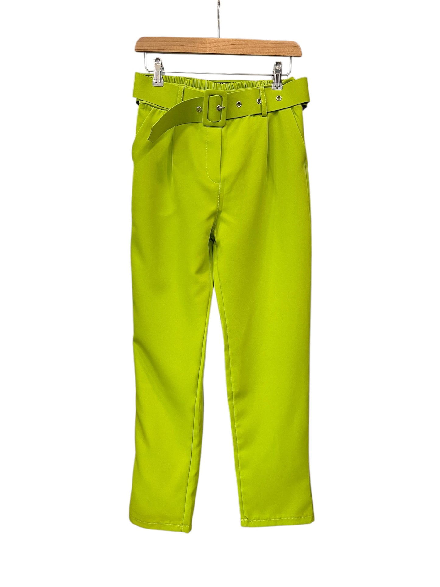 Belted Trouser Lime