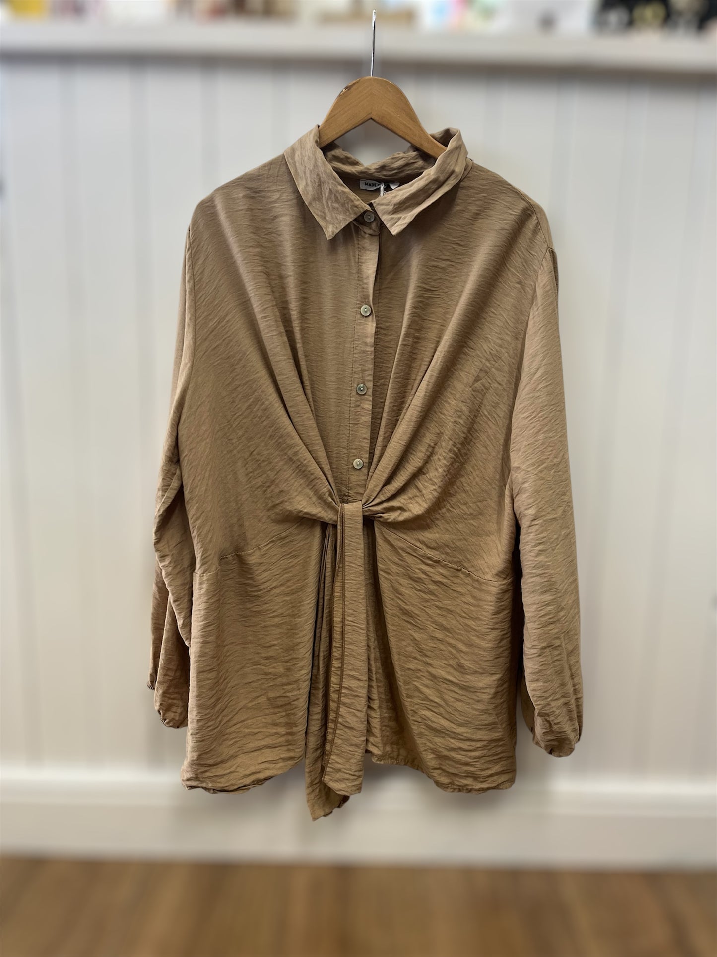 Tie Front Waist Shirt