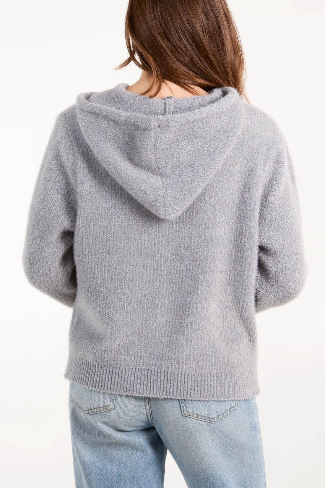 Soft Zip Hoodie Grey