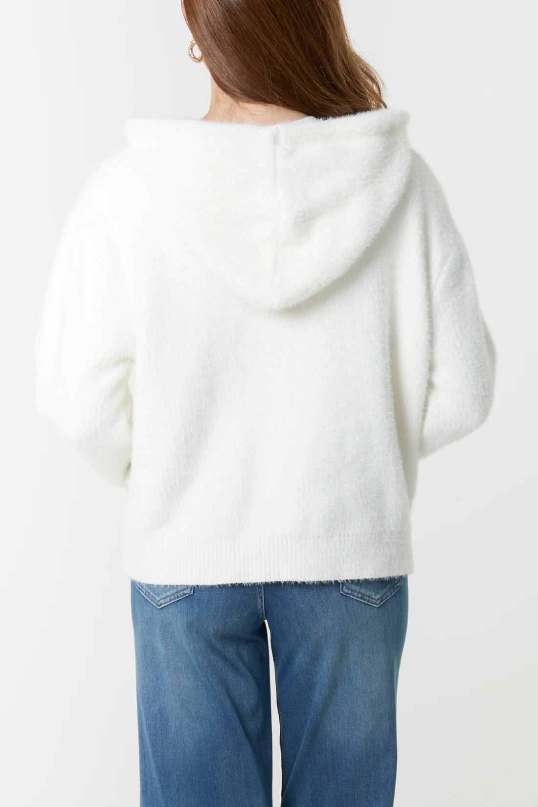 Soft Zip Hoodie Ivory