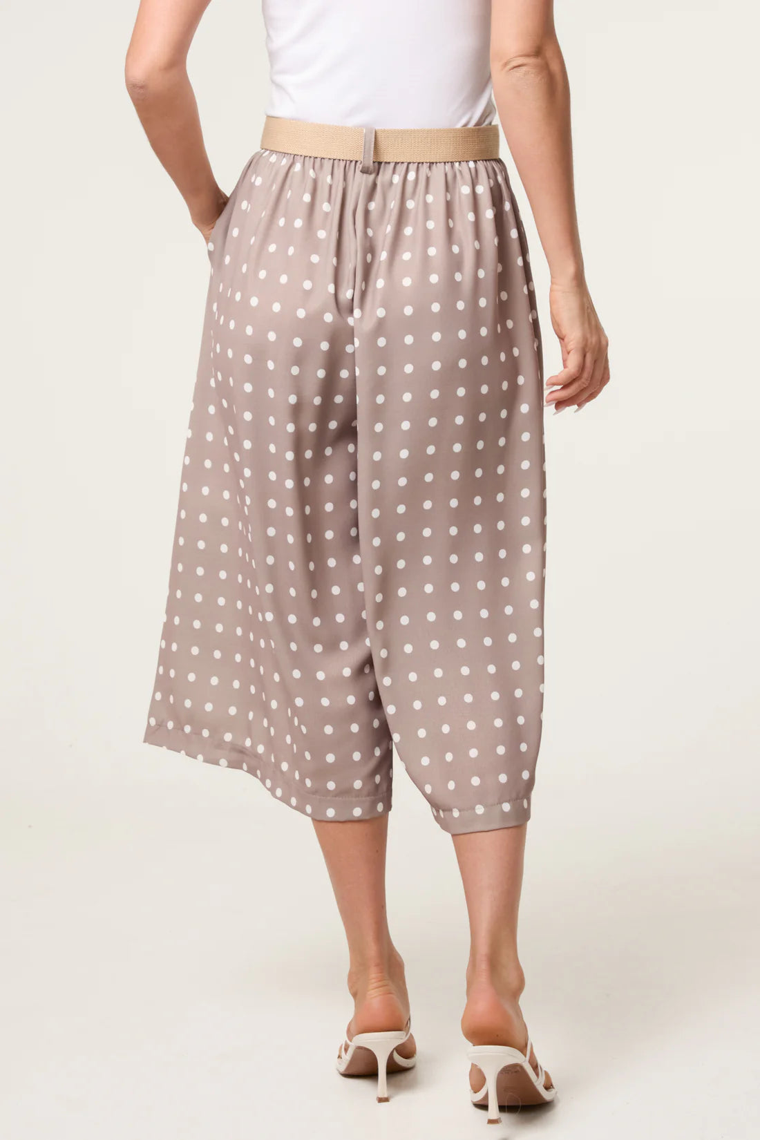 Belted Polka Culotte