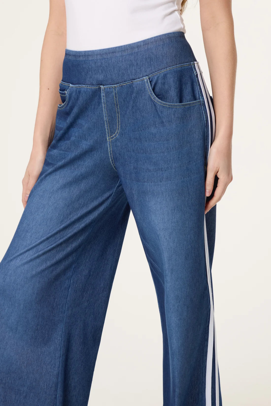 Stripe Jeans Denim