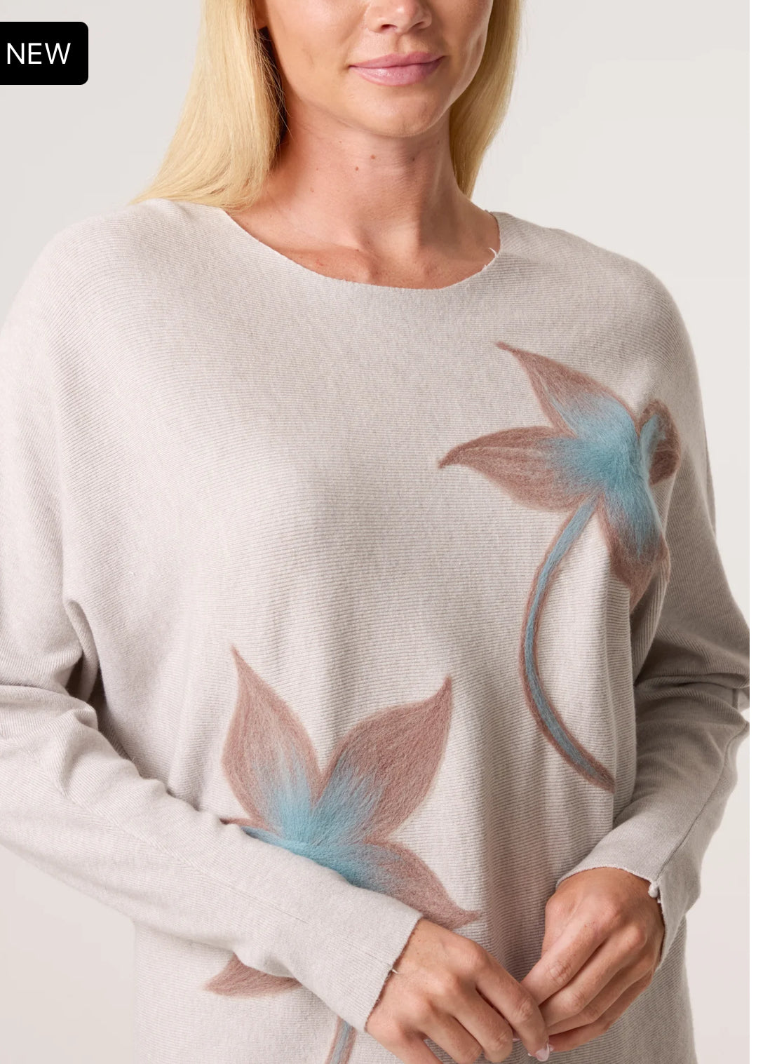 Floral Fine Knit