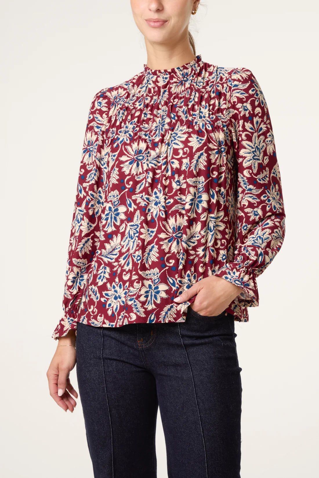 Burgundy Floral