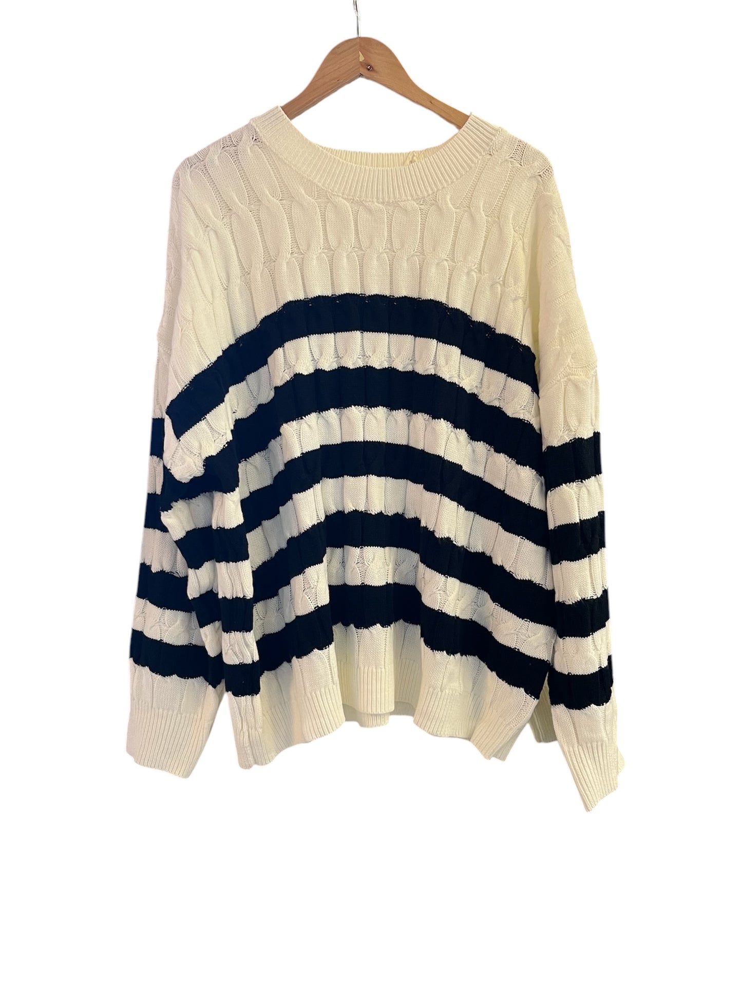 Stripe Cable Knit