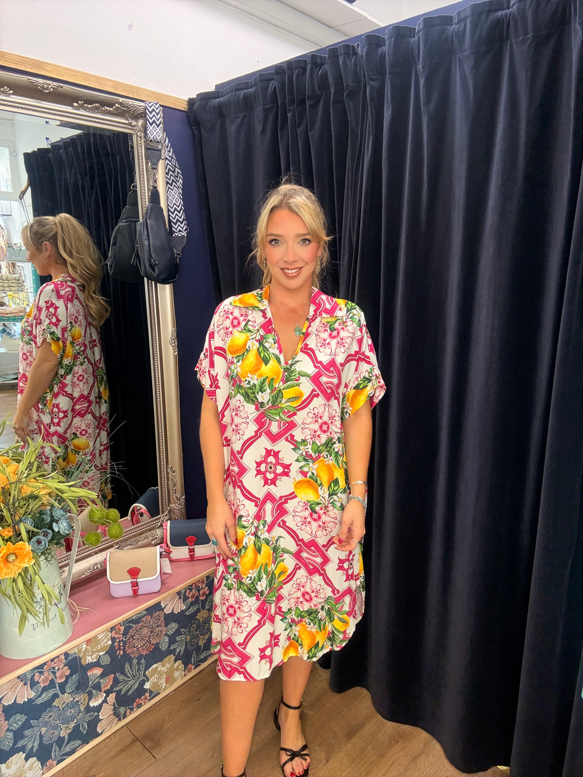 Lemon Print Tunic