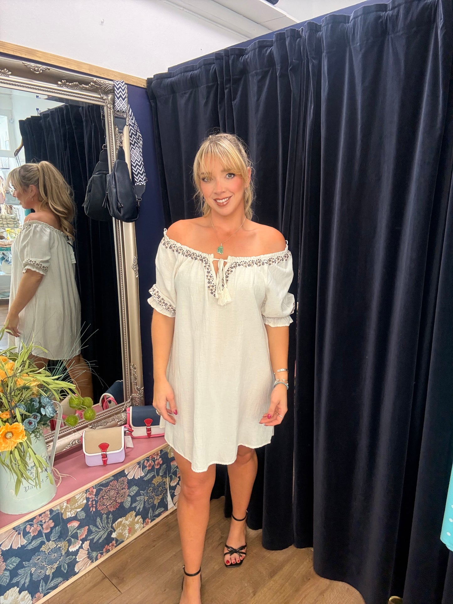 Cotton Beige Dress