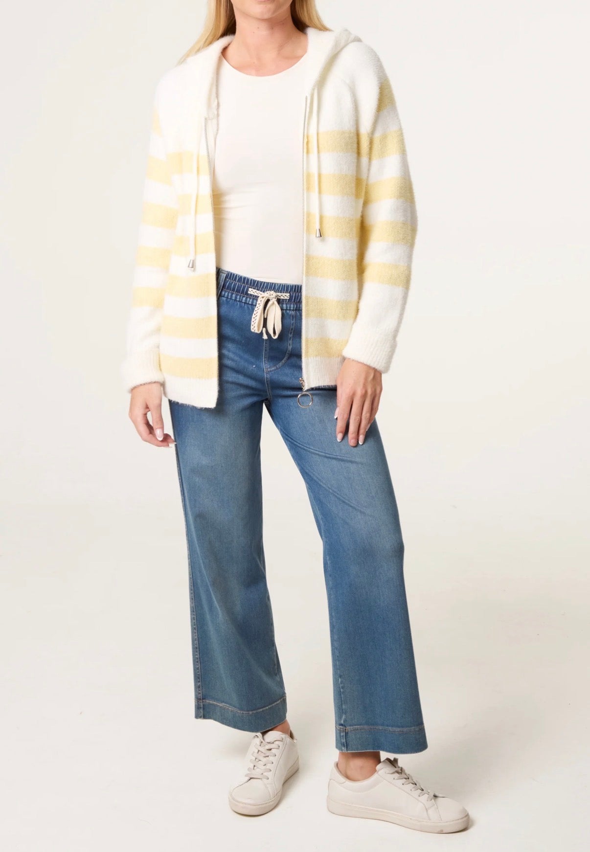 Soft Knit Stripe Lemon