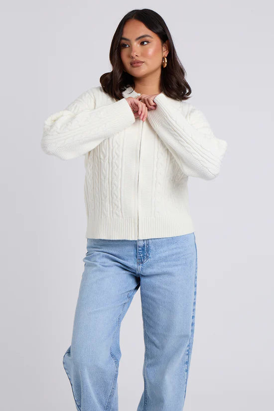 Cable Collar Cardi