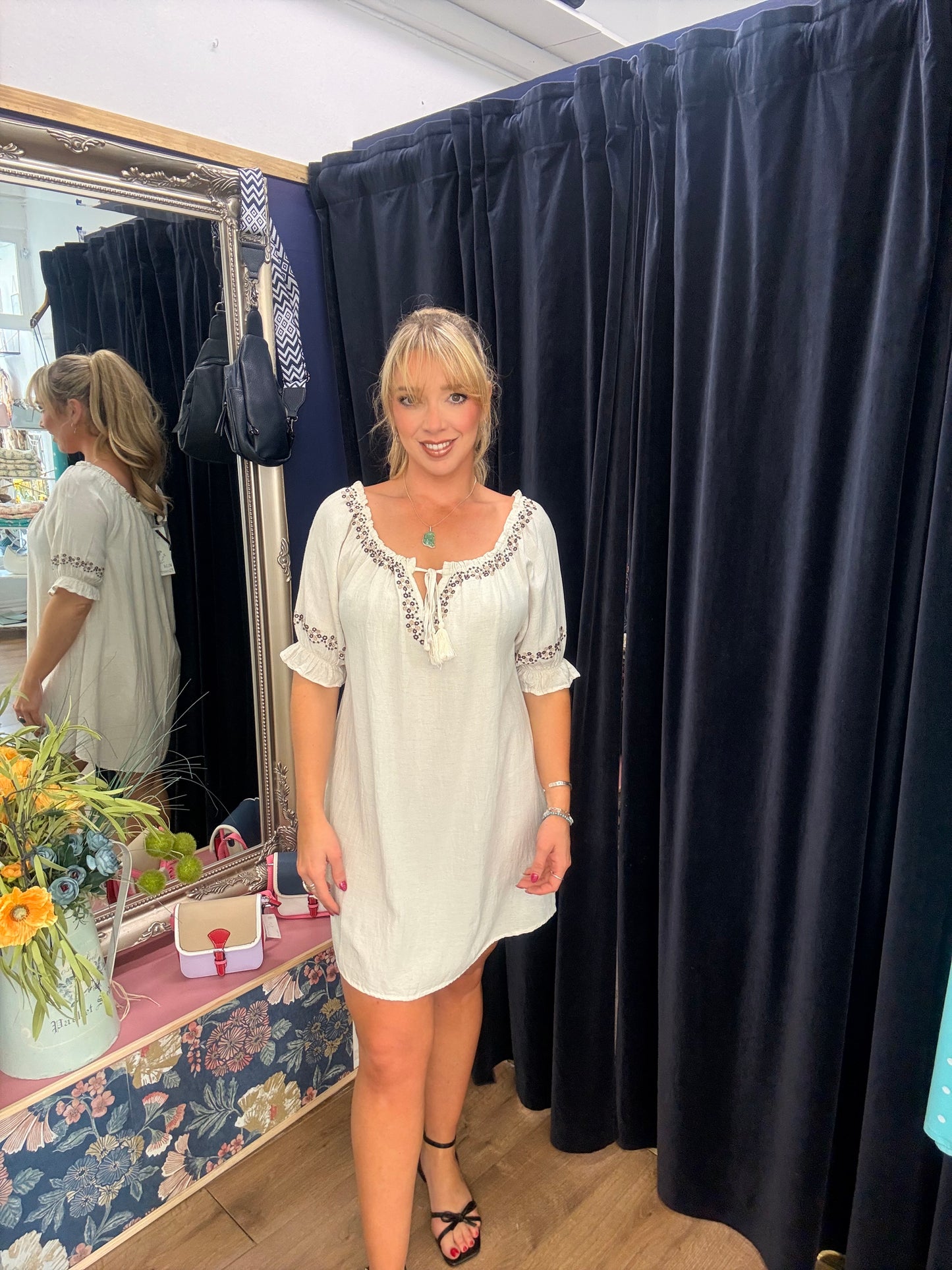 Cotton Beige Dress