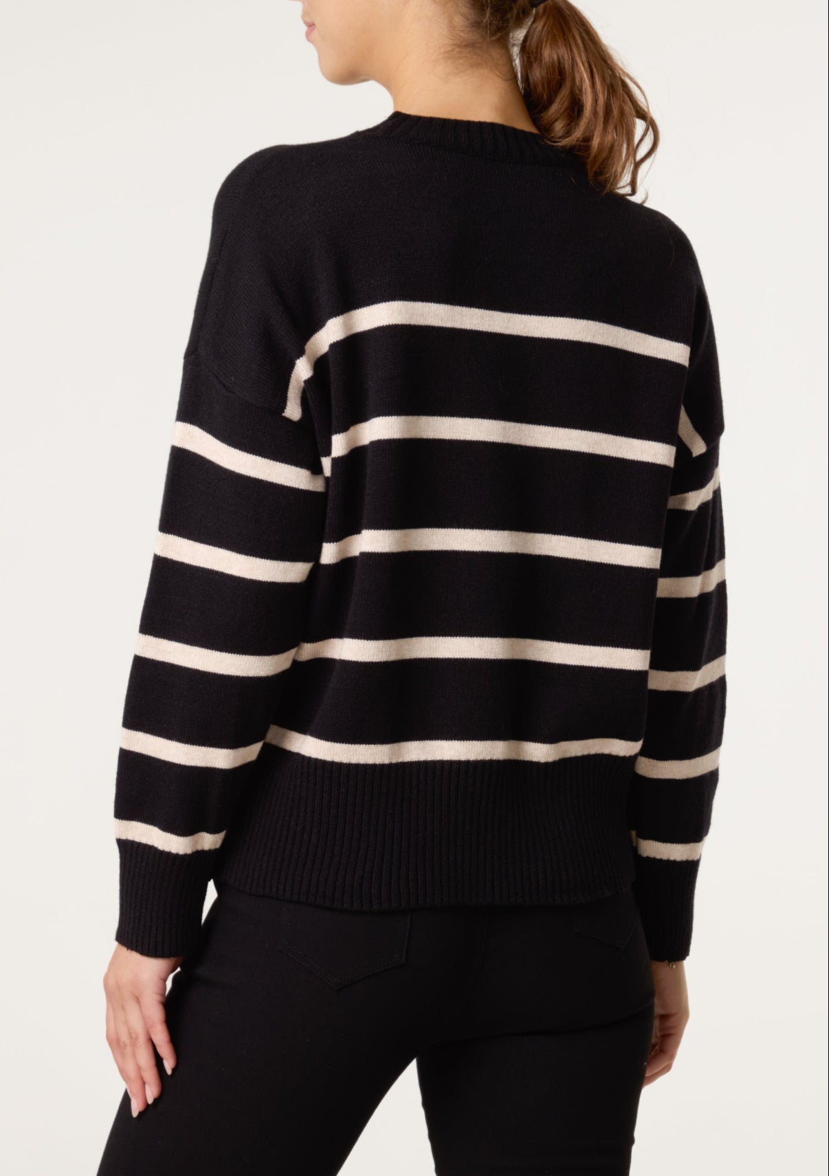 Stripe Jumper -Black