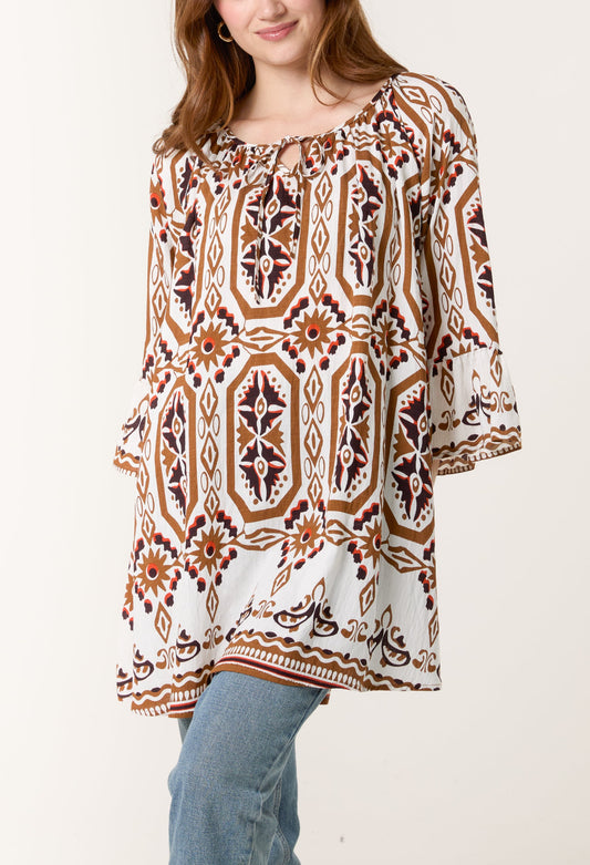 Bell Sleeve Print