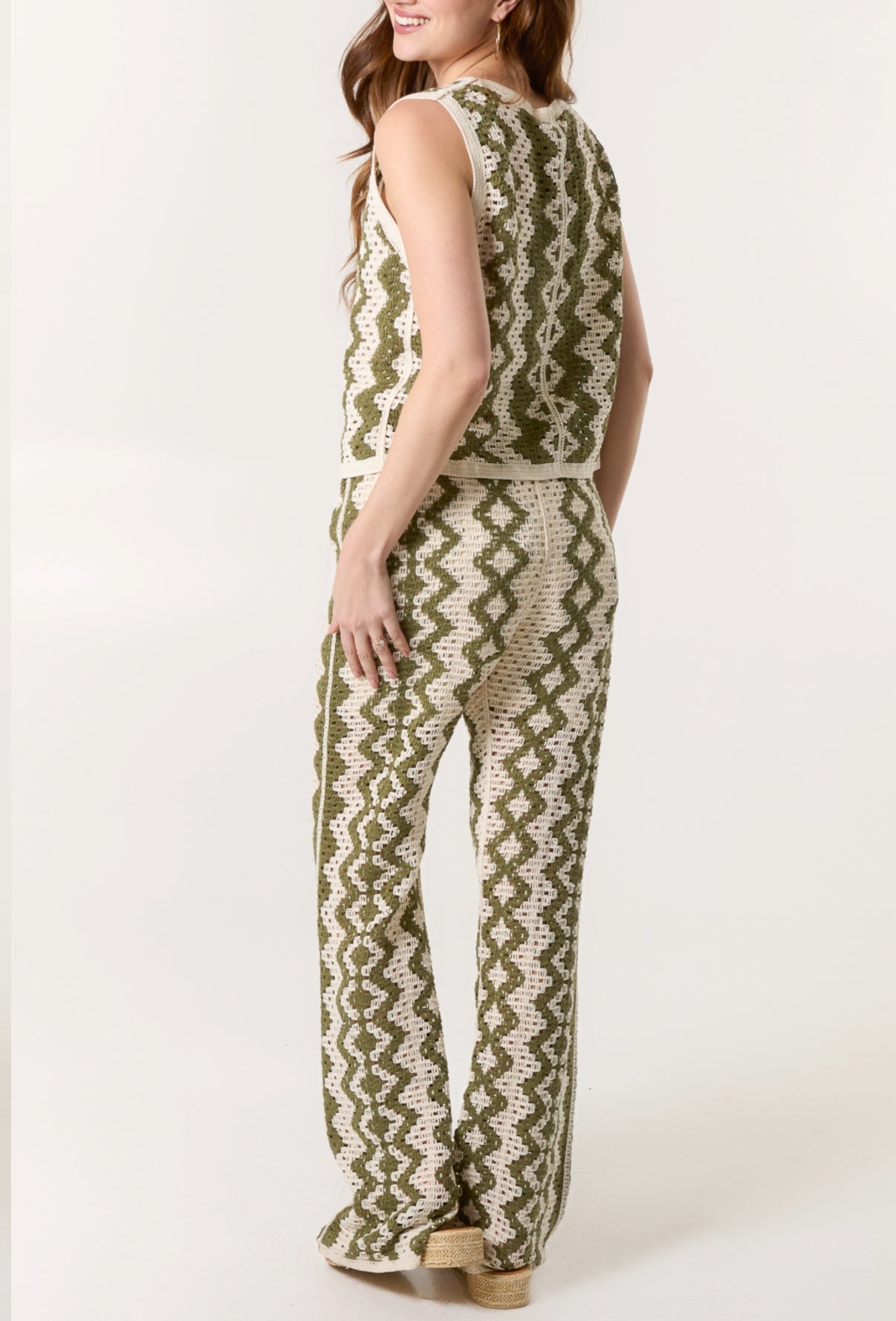 Crochet Trouser - Khaki
