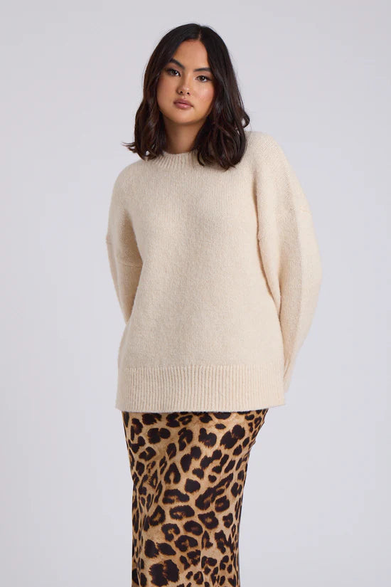 Plain Knit Cream