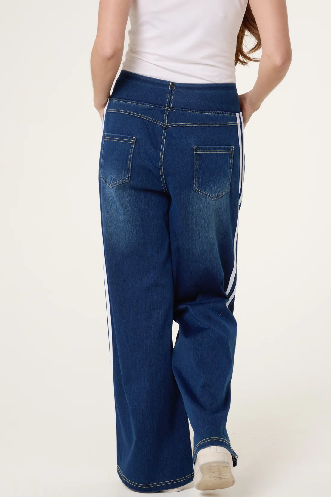 Stripe Jean Indigo
