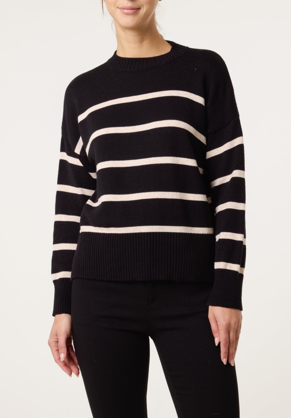 Stripe Jumper -Black