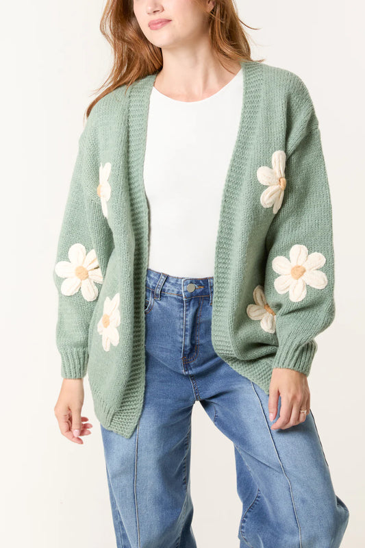 Daisy Cardigan Sage