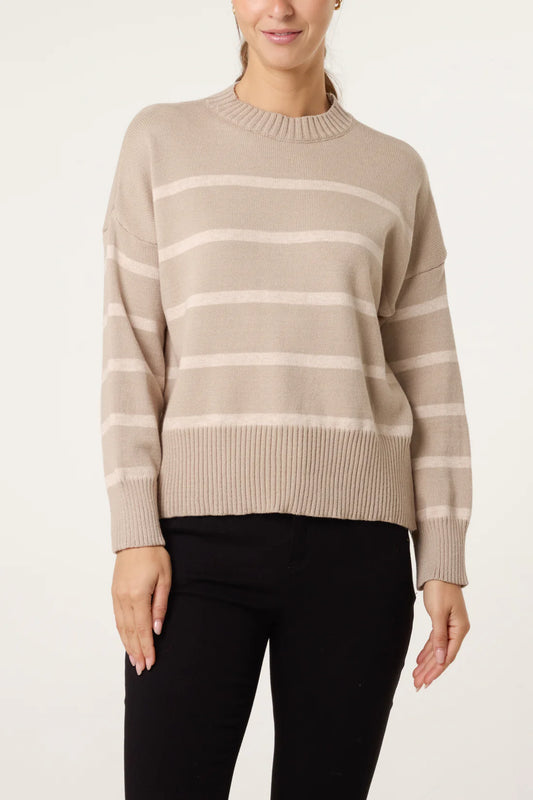 Stripe Jumper Mocha