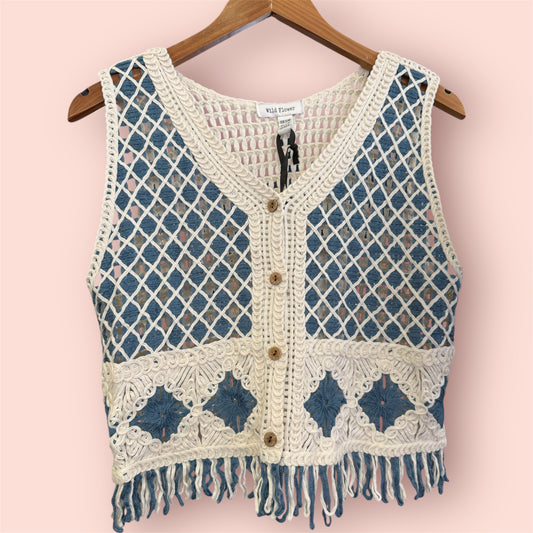 Crochet Fringe Waiscoat
