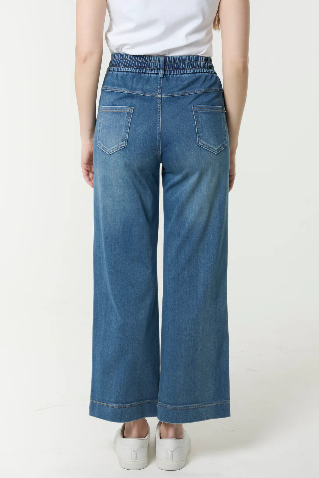 Wide Leg Stretch Jeans