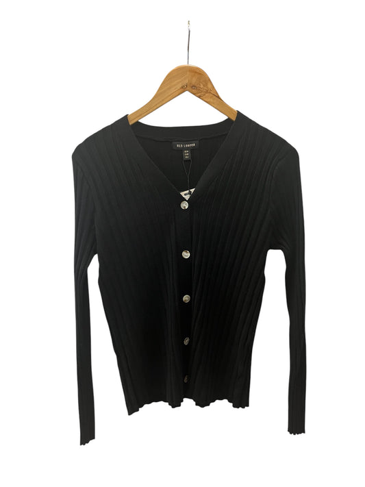 Ribbed Cardigan Black