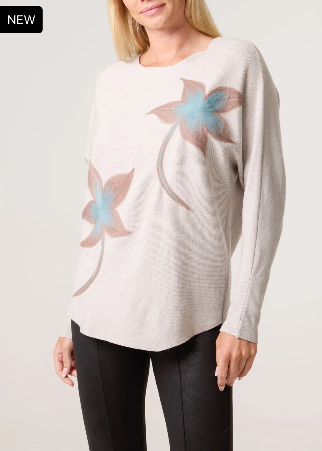 Floral Fine Knit