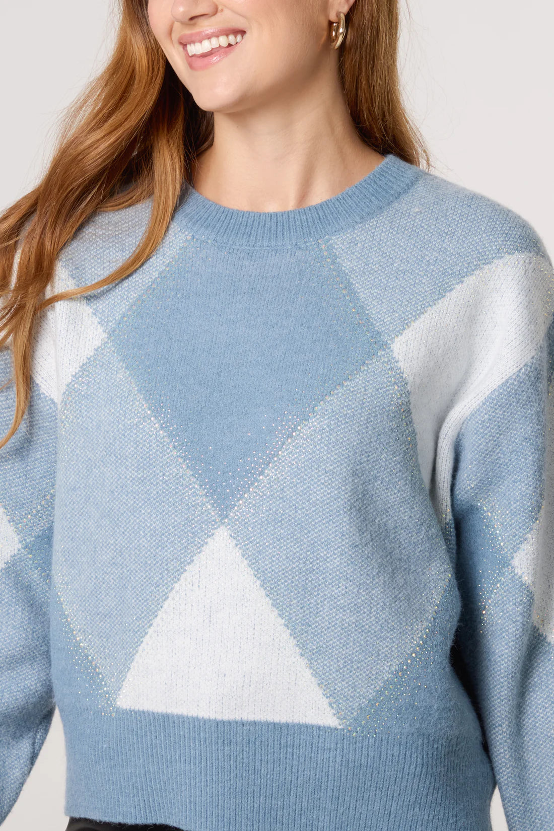 Diamond Knit Blue