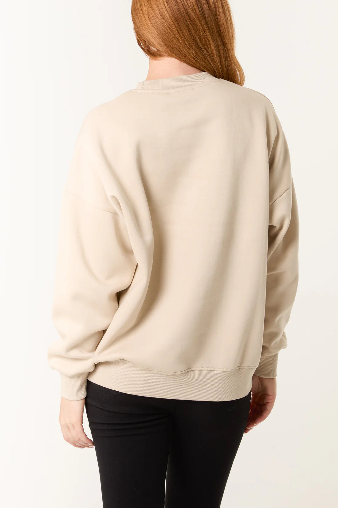 Heart Jumper Beige