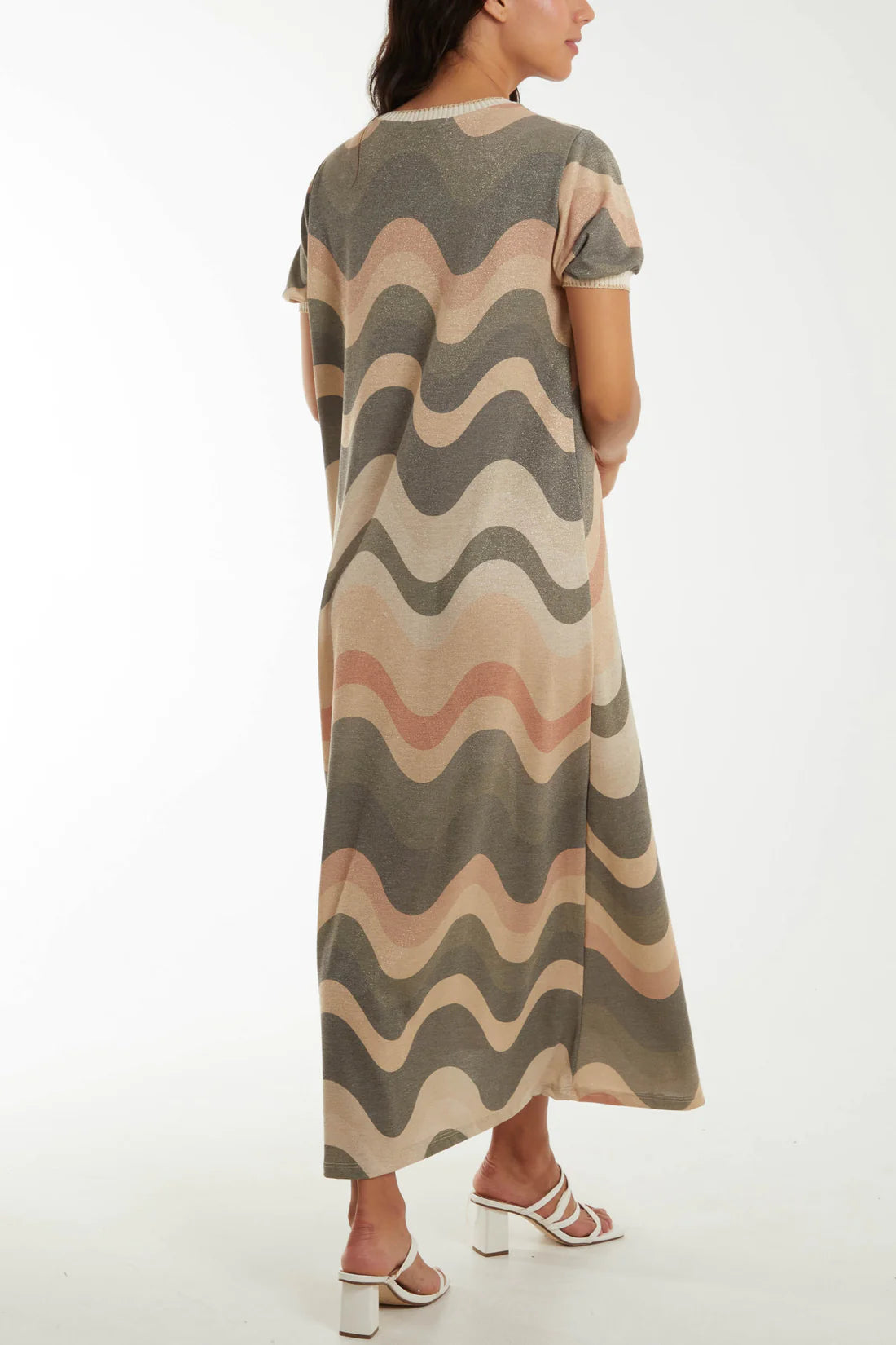 Abstract Fine Knit Dress