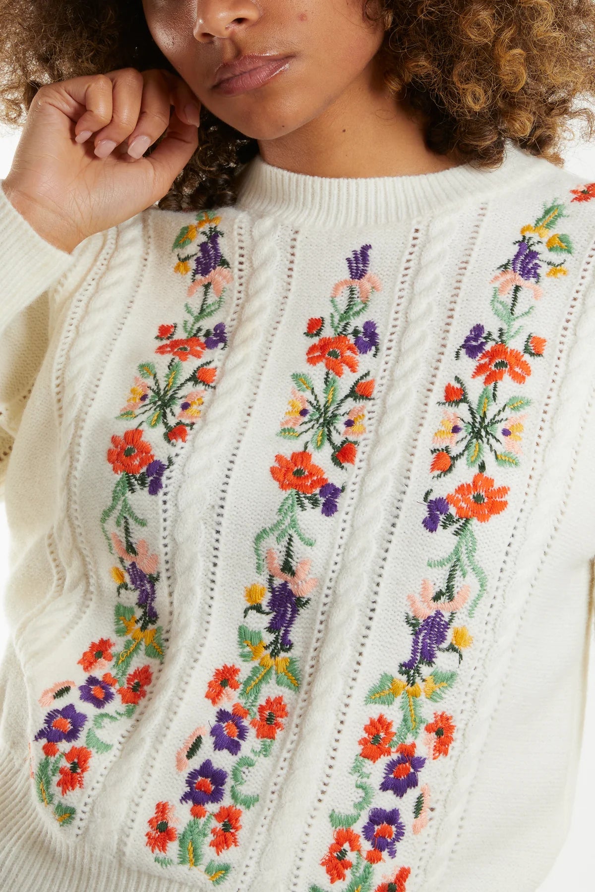 Embroidered Knit