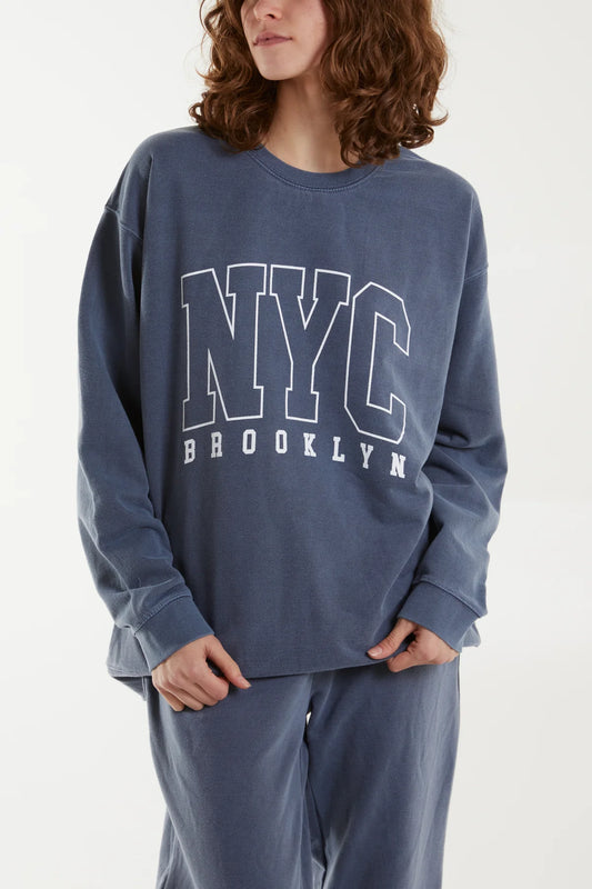 NYC Sweatshirt -Blue