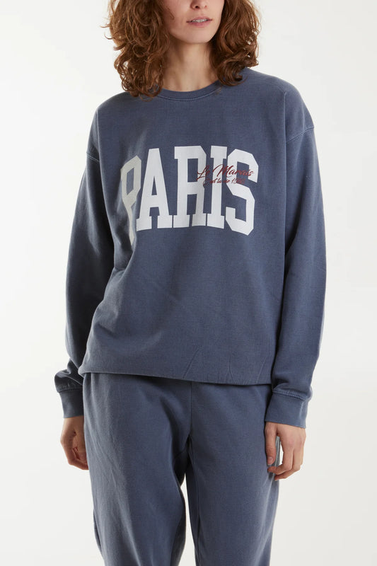Paris Sweatshirt - Blue