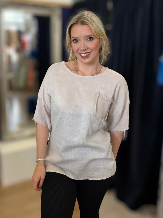 Cotton Linen Tee
