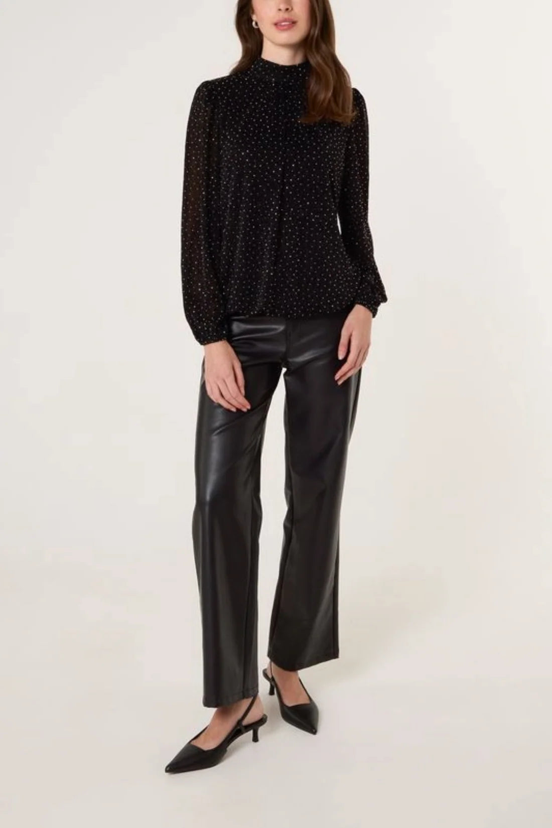 Diamante Puffball Top