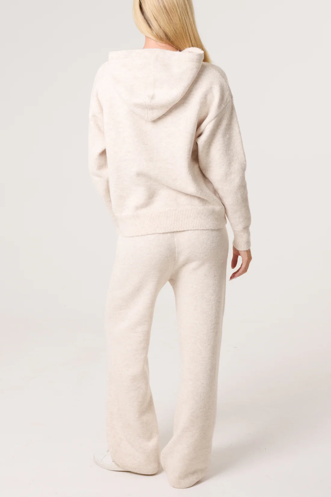 Wool Blend Knit Set Stone