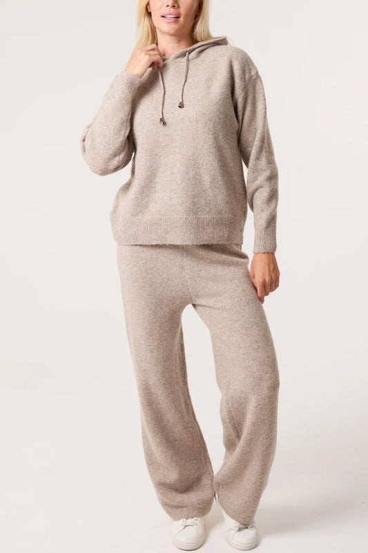 Wool Blend Knit Set Mocha