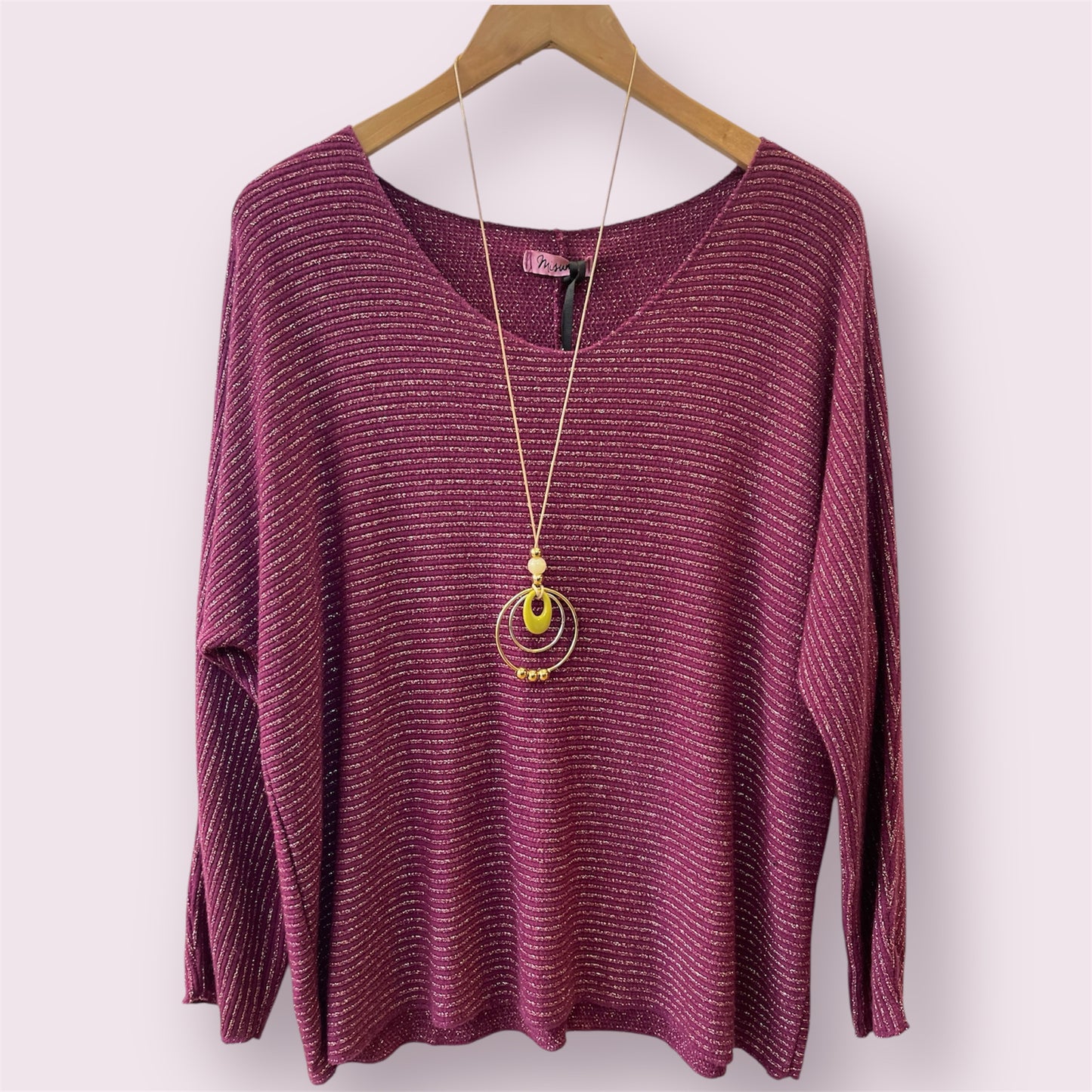 Sparkle Knit & Necklace