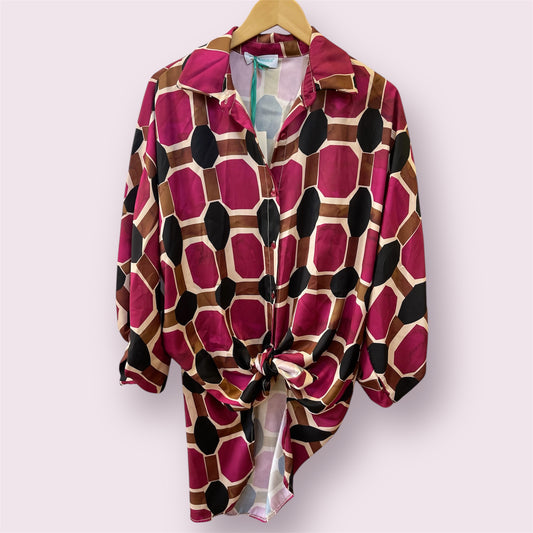 Satin Abstract Shirt