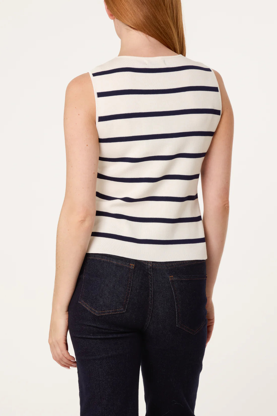Stripe Button Vest