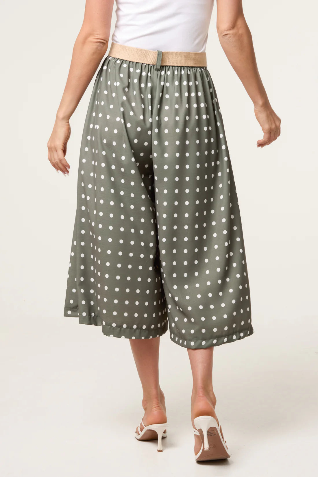 Belted Polka Culotte