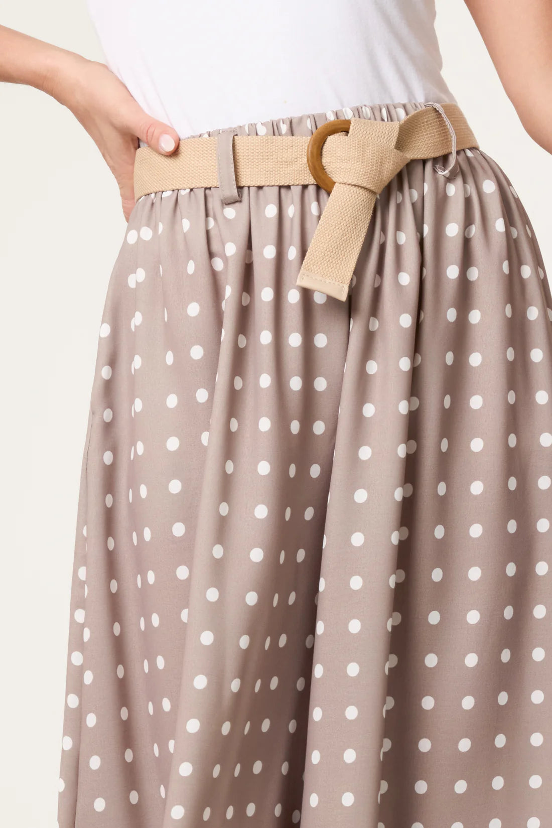 Belted Polka Culotte