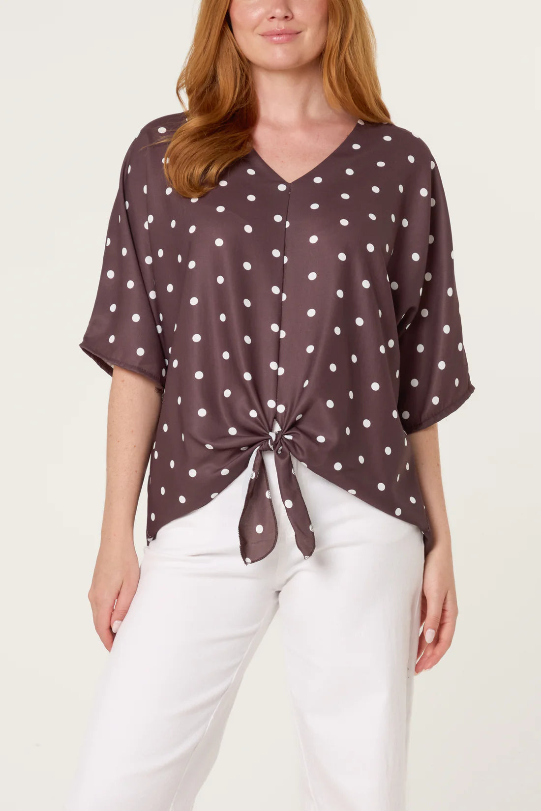 Polka Tie Front