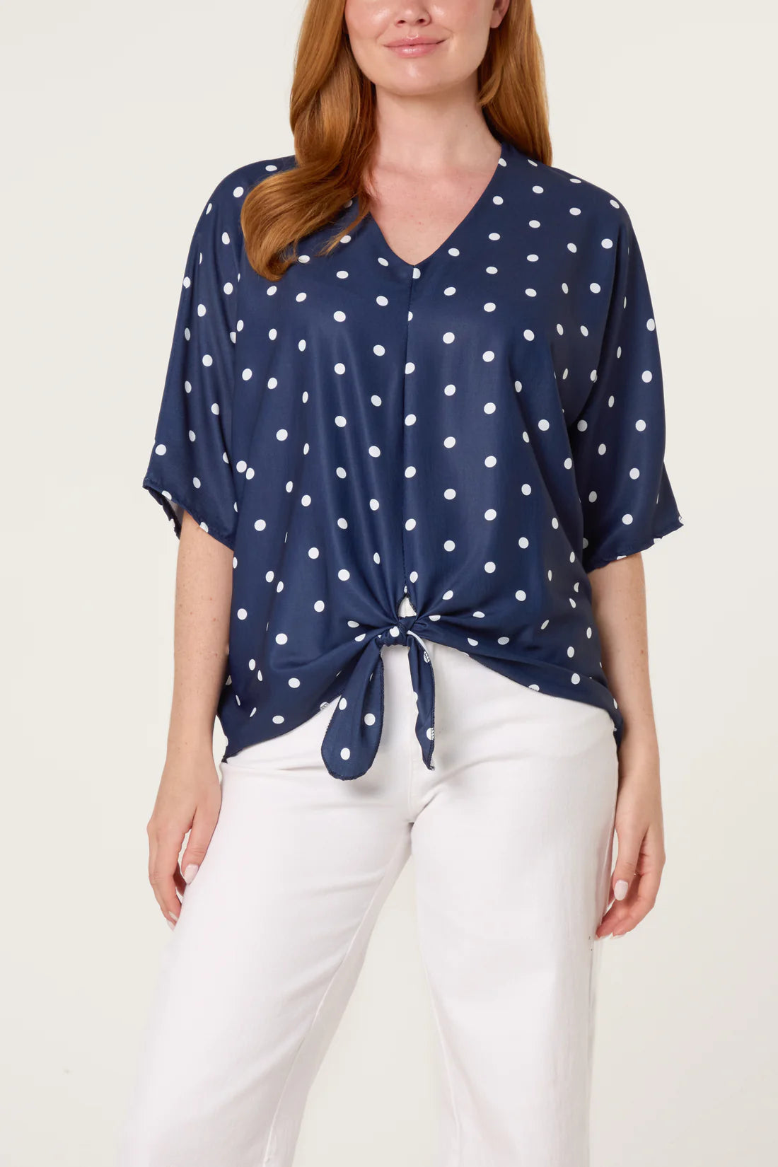 Polka Tie Front