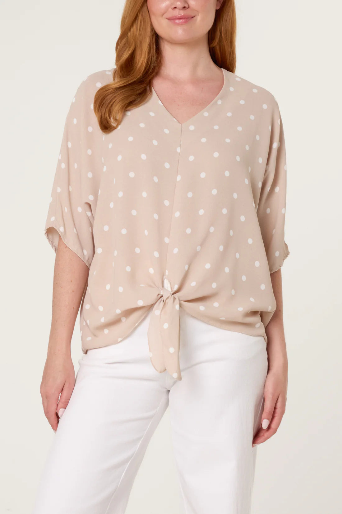 Polka Tie Front