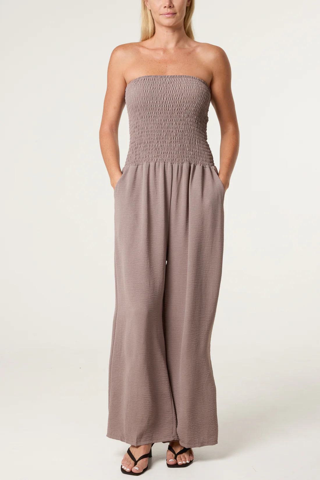 Bandeau Wide Leg Jumpsuit