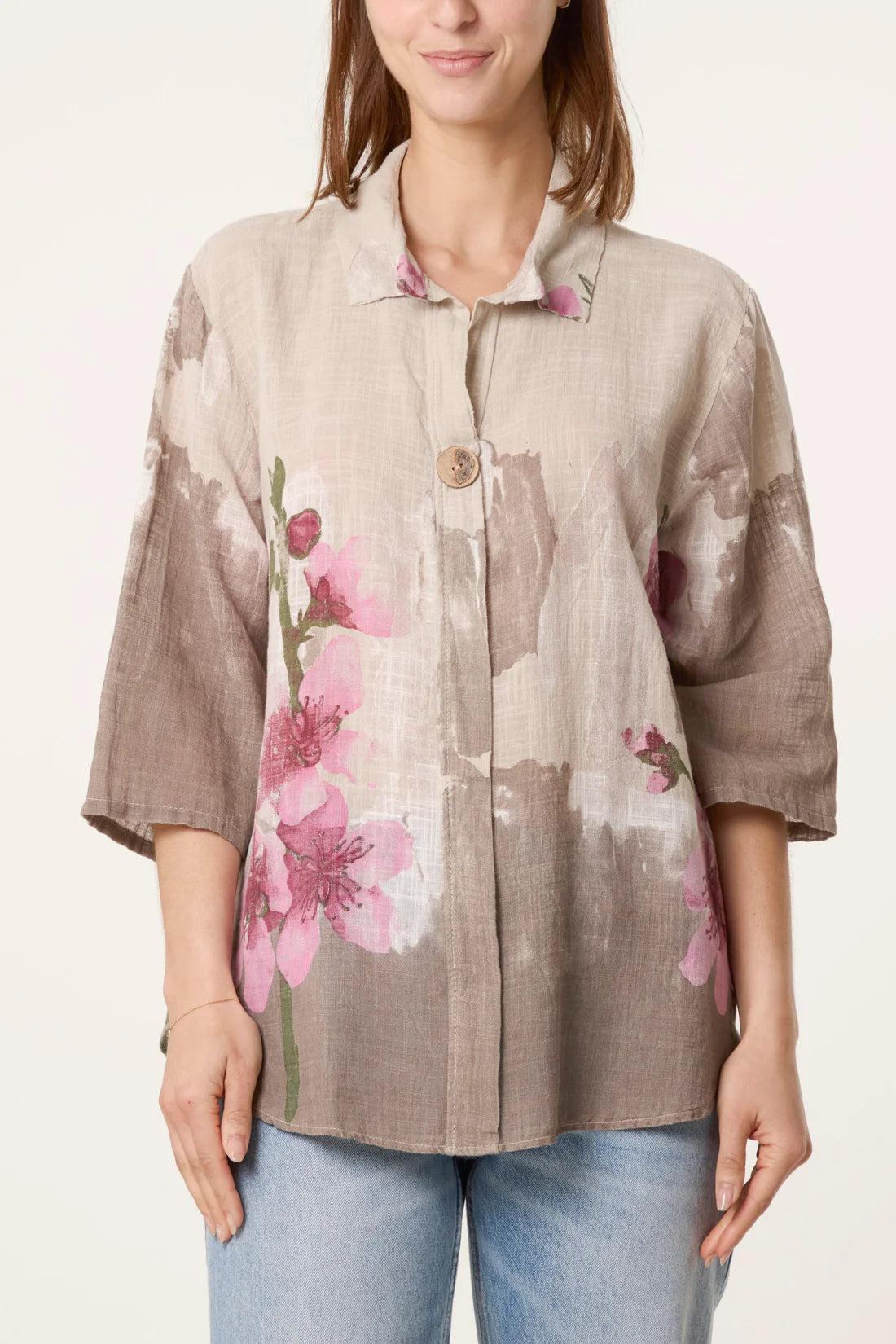 Cotton Button Floral