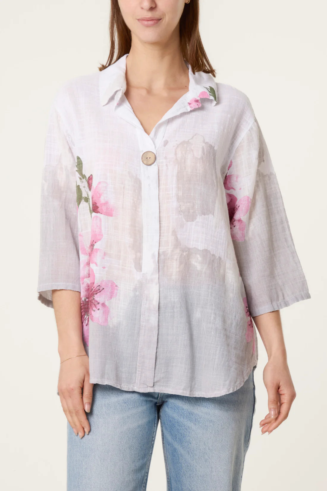 Cotton Button Floral
