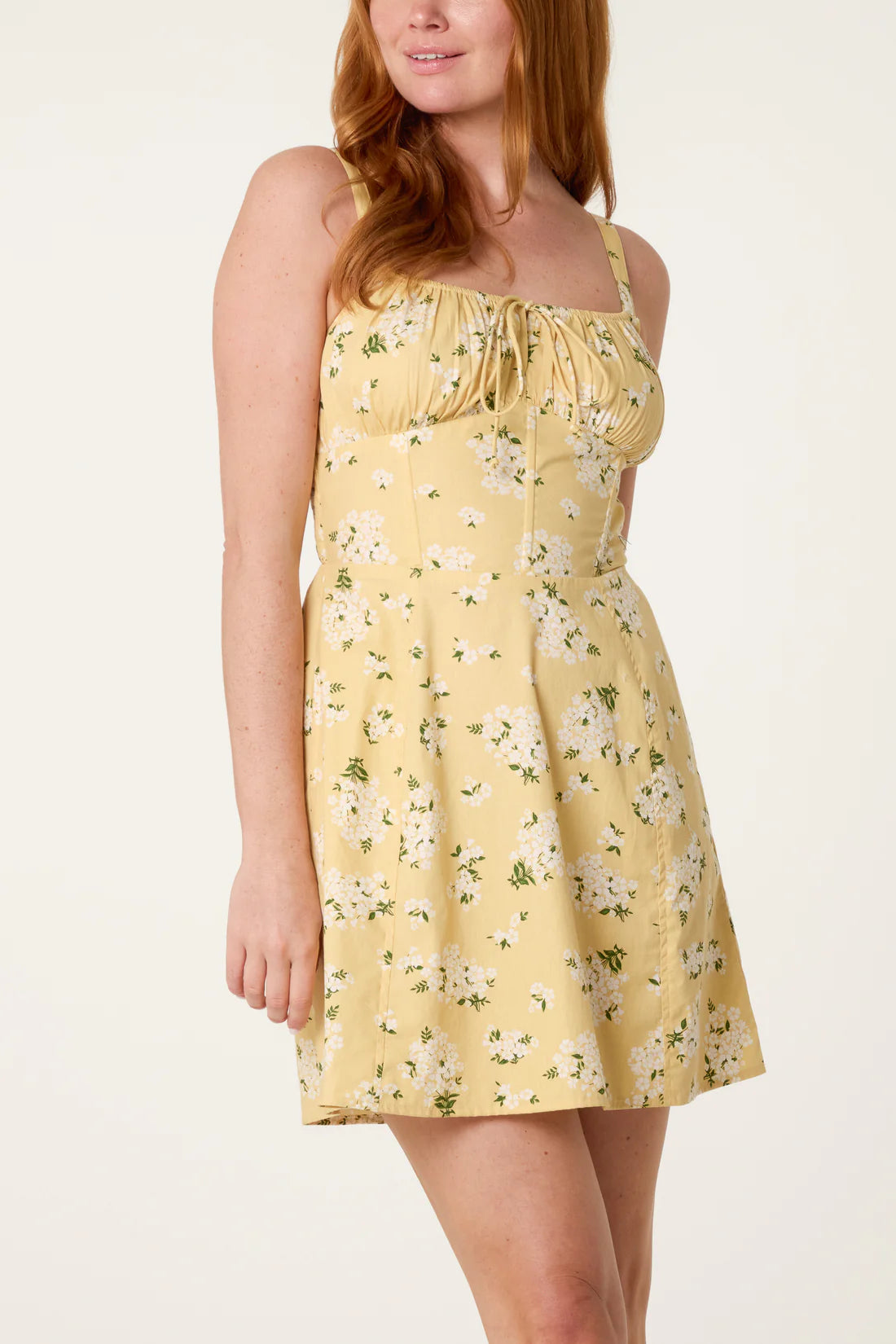Milkmaid Dress Yellow